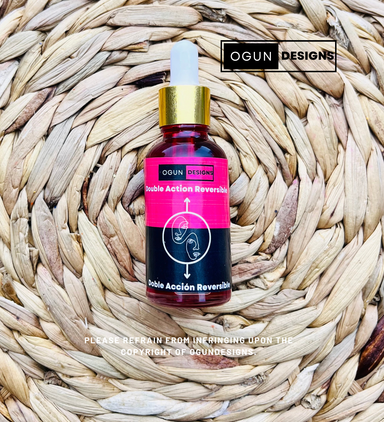 Double Action Reversible Oil, Red&Black Reversible/Aceite Reversible de Doble Acción, Reversible Rojo y Negro