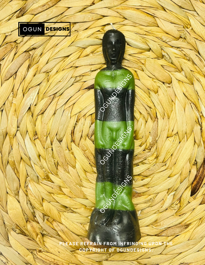 Seven (7) Times Reversible Figure Candles, Cleansing Candle, Cleanse Witchcraft and Evil Energy, Siete (7) Veces figuras reversibles, Velas de Limpia