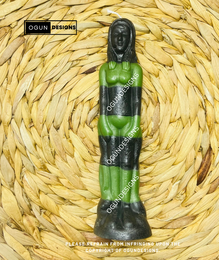 Seven (7) Times Reversible Figure Candles, Cleansing Candle, Cleanse Witchcraft and Evil Energy, Siete (7) Veces figuras reversibles, Velas de Limpia