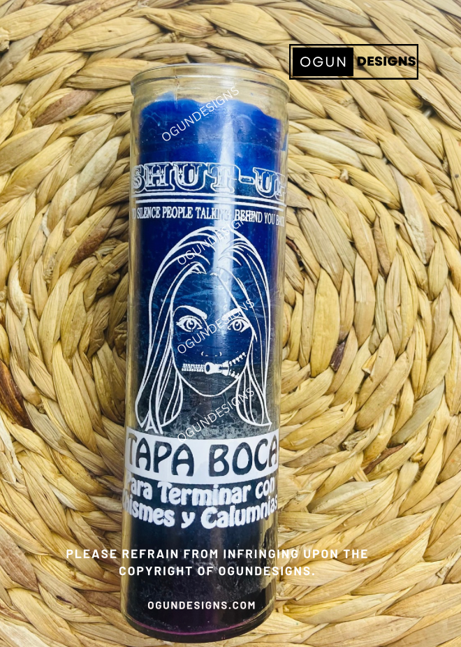 Shut up glass candle, Velas Tapa Boca