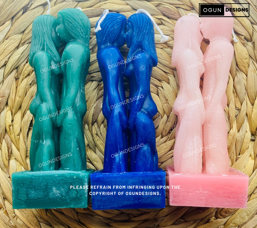 Love candles, couple candles, love spell, cleansing, Attraction, Think of me, Velas de amor, pareja, Hechizo de amor, Atracción, Limpia