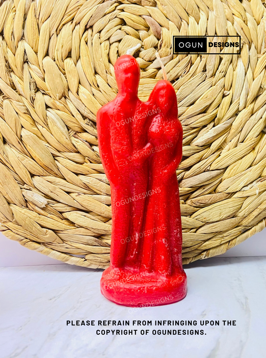 Red Marriage Love Candle, Couple's Relationship Candle, Vela roja de amor para el matrimonio, Vela para la relación de pareja