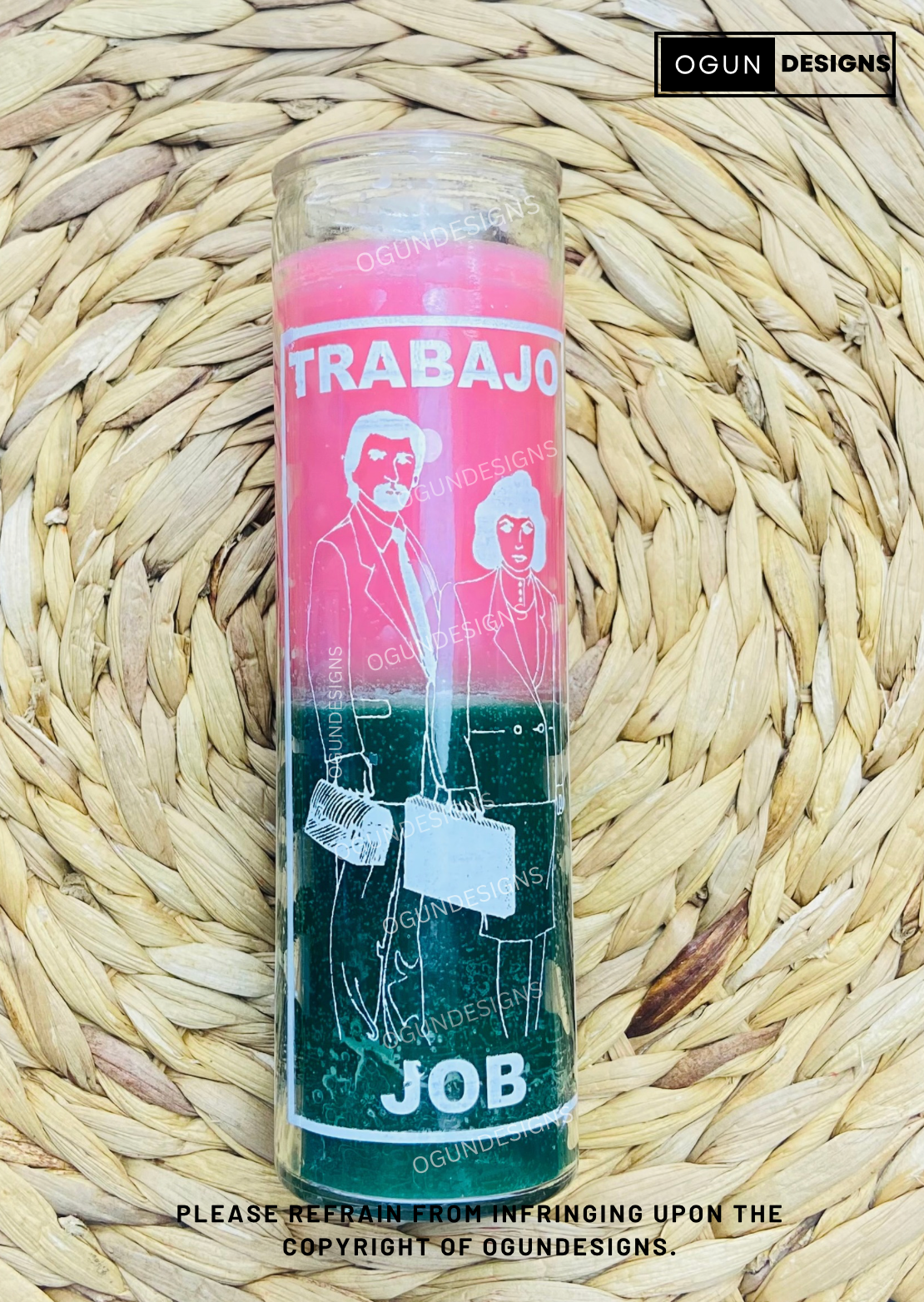 Job Glass Candle, Vela de TrabajoVela De Vidrio