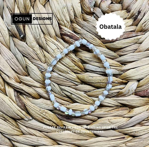 Orisha Santeria Yoruba Protection Bracelets, Obatala Eleke Bracelet, O ...