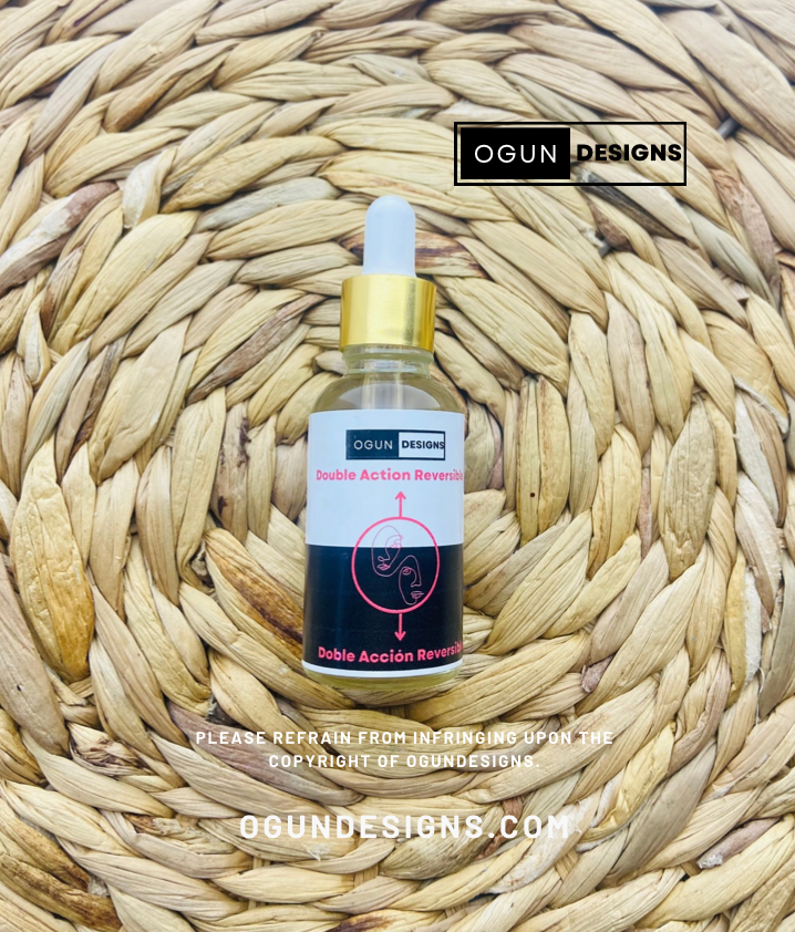 Double Action Reversible Oil, White&Black Reversible/Aceite Reversible de Doble Acción, Reversible white y Negro