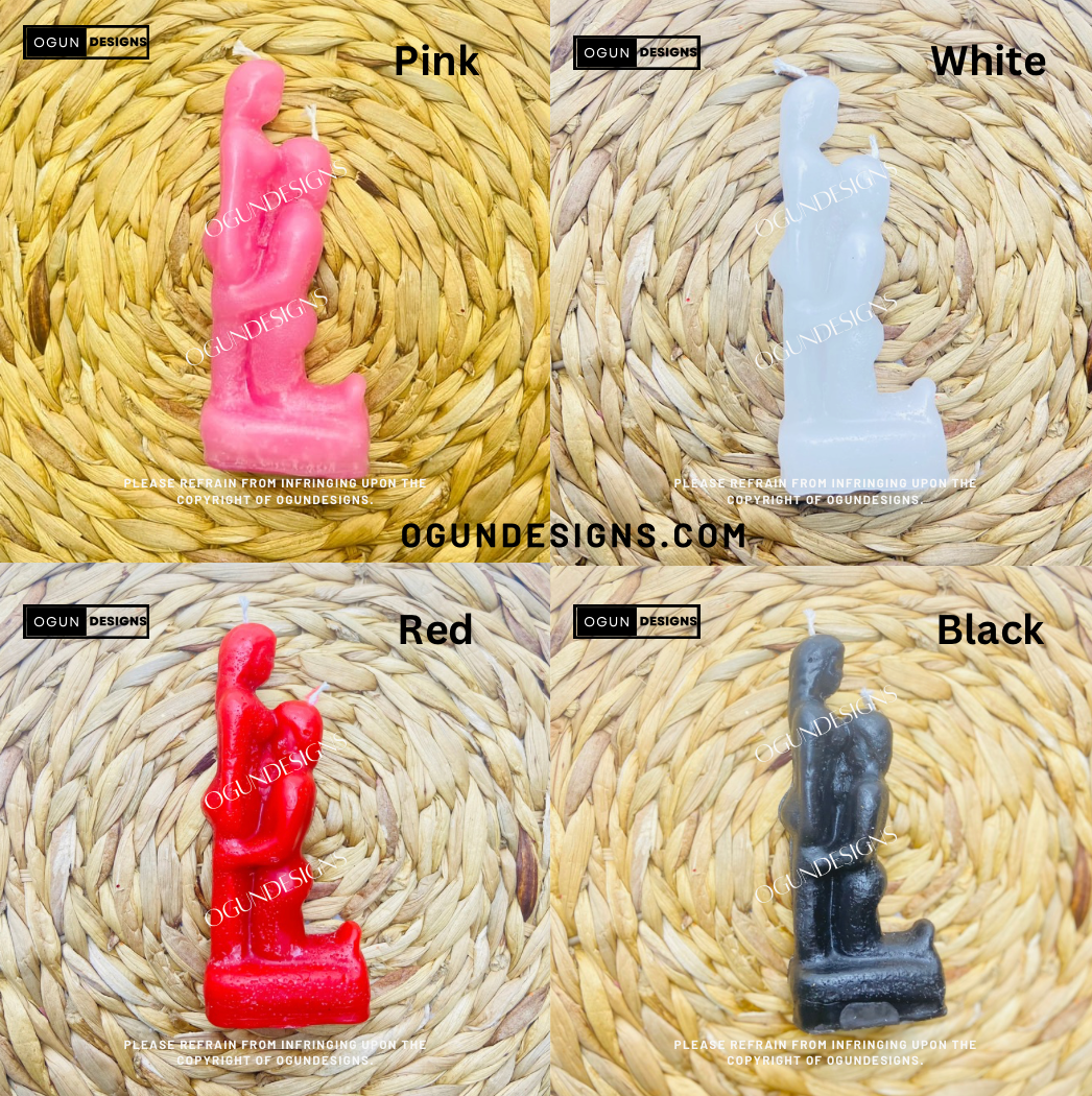 Couple's Figure Candles, Spell Candles, Wicca Candle, Velas De Pareja, Velas de Hechizos