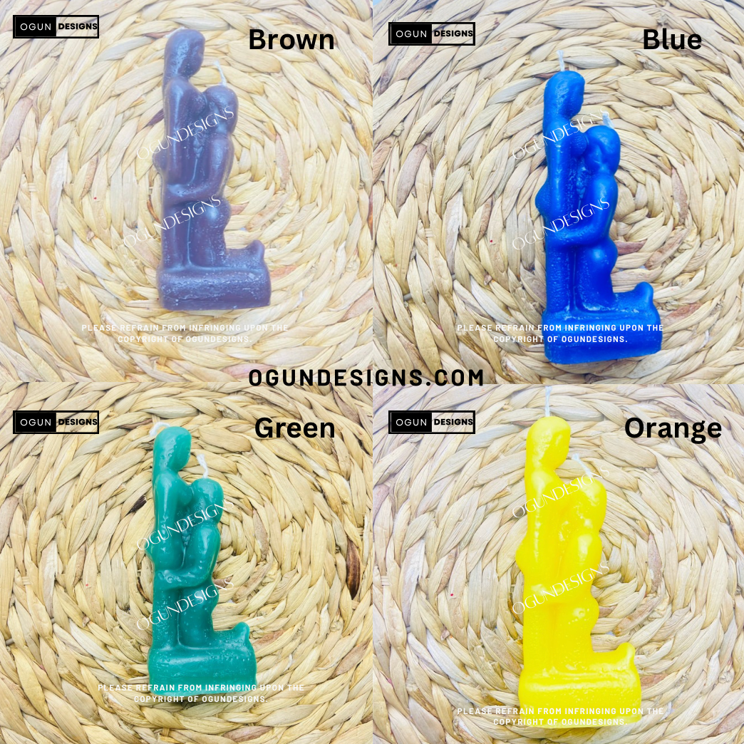 Couple's Figure Candles, Spell Candles, Wicca Candle, Velas De Pareja, Velas de Hechizos