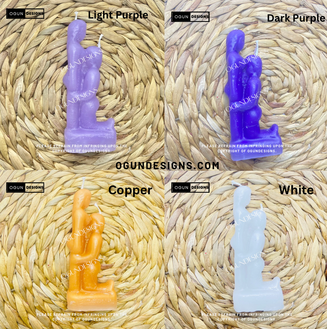 Couple's Figure Candles, Spell Candles, Wicca Candle, Velas De Pareja, Velas de Hechizos