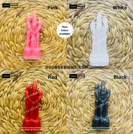 Couple's Figure Candles, Spell Candles, Wicca Candle, Velas De Pareja, Velas de Hechizos