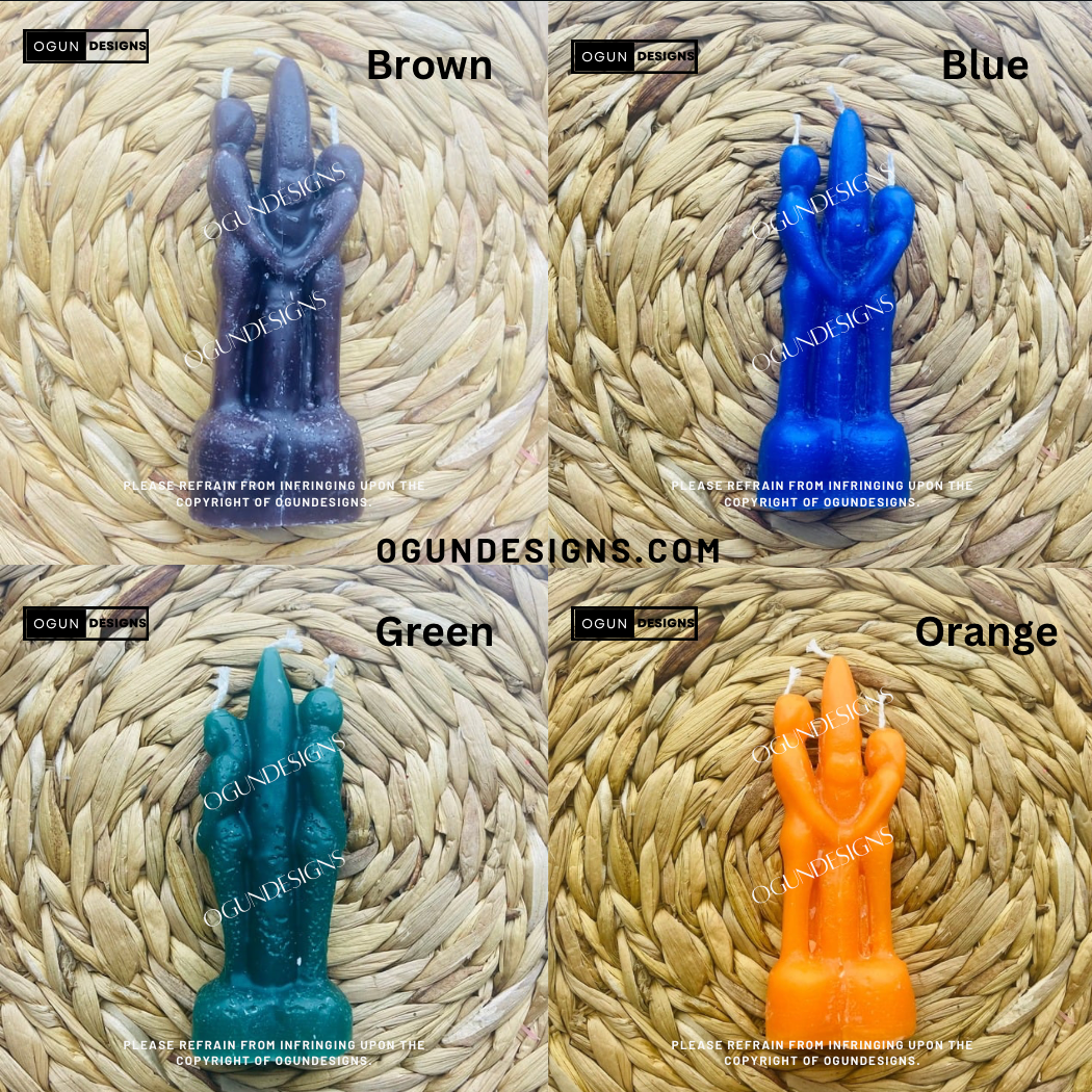 Couple's Figure Candles, Spell Candles, Wicca Candle, Velas De Pareja, Velas de Hechizos