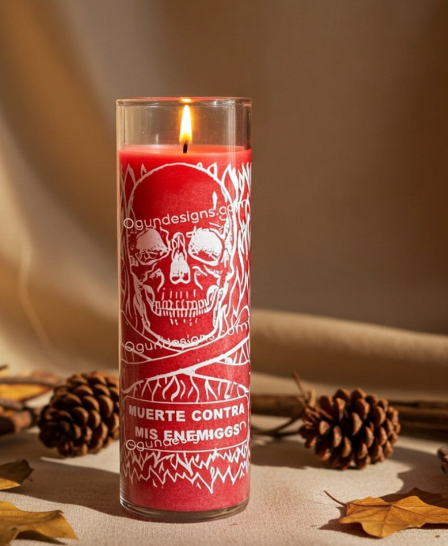 Protection From Enemies Glass Candle, Proteccion contra mis Enemigos