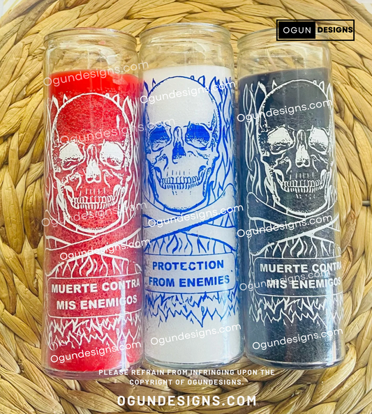 Protection From Enemies Glass Candle, Proteccion contra mis Enemigos