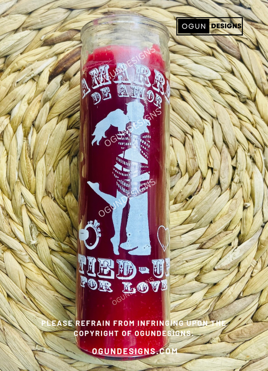Tied Up For Lovers candle, Love Spell, Vela De Amarre De Amor