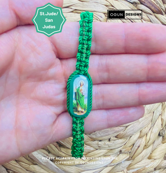 San Judas Pulsera De Proteccion, St.Jude Protection Bracelet, Bracelet Unisex Casual Travel Faith