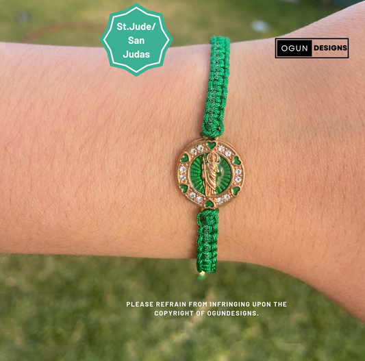 San Judas Pulsera De Proteccion, St.Jude Protection Bracelet, Bracelet Unisex Casual Travel Faith