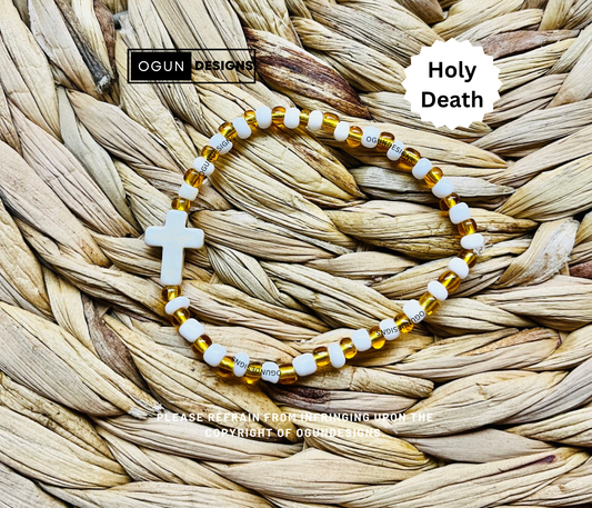 Holy Death Protection Bracelet, Pulsera De Proteccion De La Santa Muerte, Pulsera de la Santa Muerte