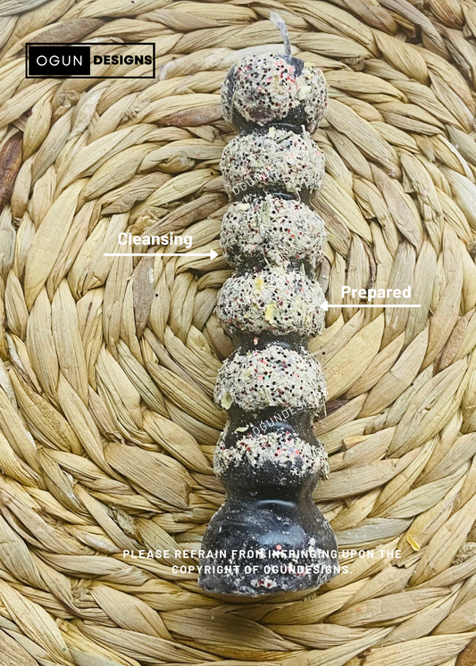 Seven knots cleansing candle, Unhex and Jinx Remover Candle, Vela de Limpia de siete nudos,  Vela para eliminar maleficios y el mal de ojo