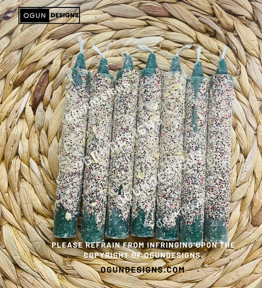 Open Roads and Money Candles, Success and prosperity fixed 6" candles, Abre Caminos y Dinero Velas, Velas de Exito y prosperidad preparadas 6" pulgadas