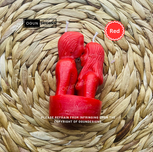 Red Love Figure Candles, Love Spells, Love & Domination Figure Candles, Come To Me, Velas de amor y figura