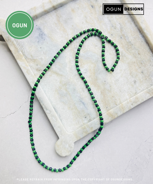 Ogun Necklace, Orisha Santeria Eleke Necklace, Collar De Ogun De Proteccion