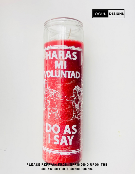 Do As I Say love candle, Love candle, Haras Mi Voluntad Vela De Amor