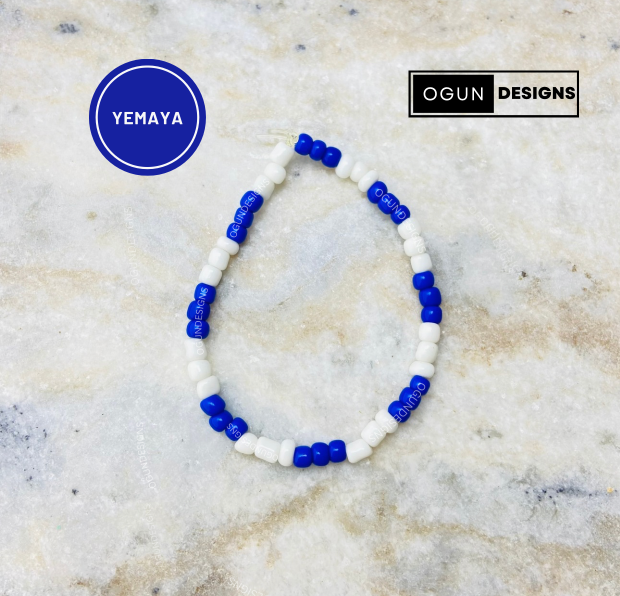 Yemaya Orisha Bracelet, Pulsera De Yemaya, Santeria Yemaya de proteccion, Protection Bracelet