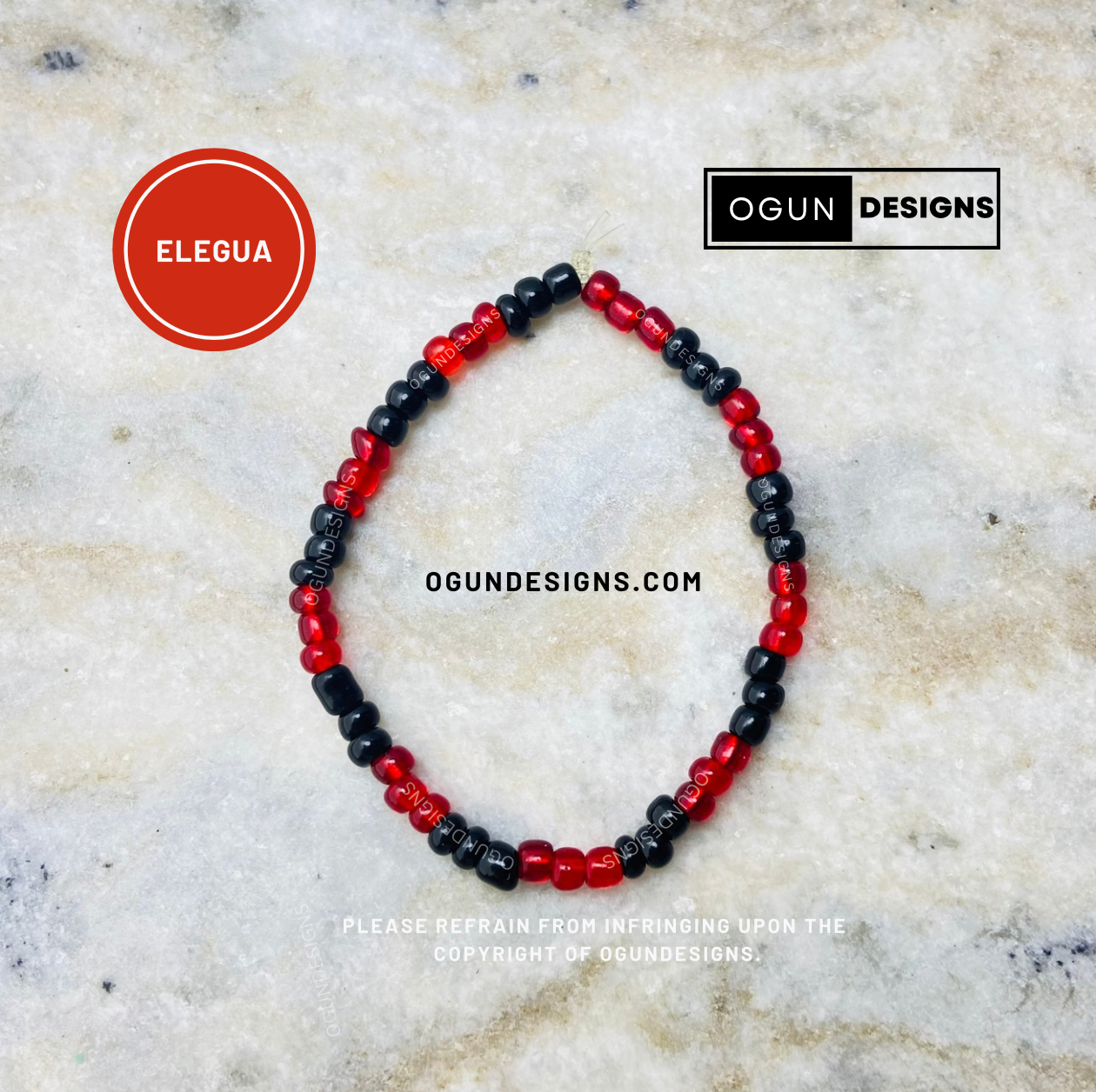 Elegua Orisha Bracelet, Pulsera De Elegua, Santeria Elegua de proteccion, Protection Bracelet