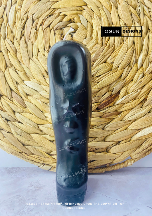 Black Mummy Candle, Black Magic, Separation Candle, Vela de momia negra, Magia Negra, Vela de Separación