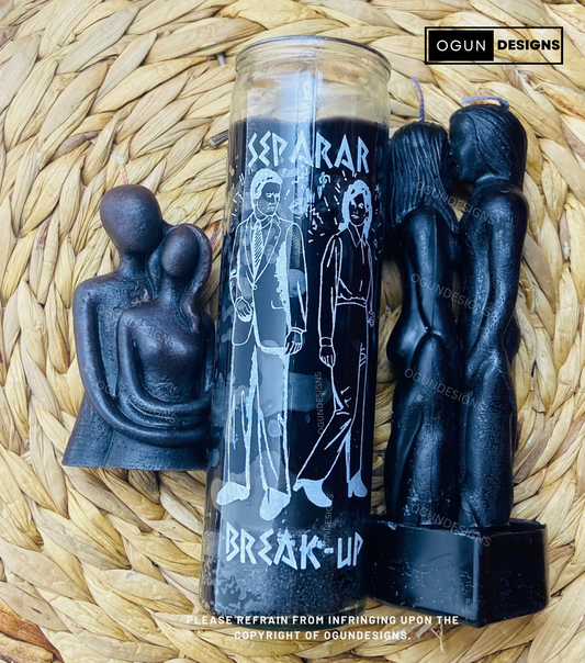Separation Candles, Separate Him from our relationship, Break Up Candle, Velas de separación, Para separarlo de nuestra relación, Vela para romper la relación
