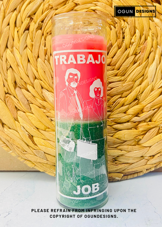 Job Glass Candle, Vela de TrabajoVela De Vidrio