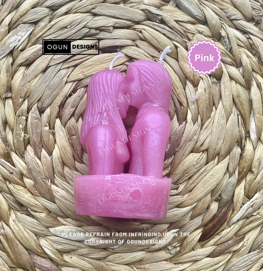 Pink Love Figure Candles, Love Spells, Love & Domination Figure Candles, Come To Me, Velas de amor y figura